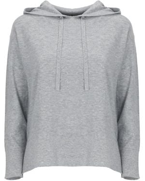 Emme Sequin-Embellished Long-Sleeve Hoodie - Grey
