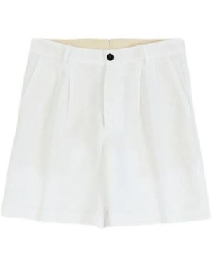 Fortela Pleat Shorts - White