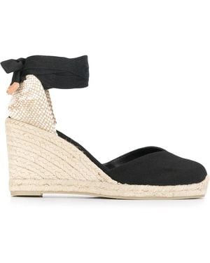Castañer Chiara Wedge Espadrilles - Black