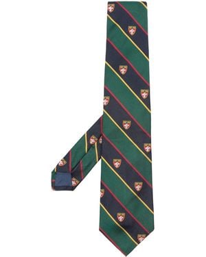 Polo Ralph Lauren Repp Club Striped Silk Tie - Green