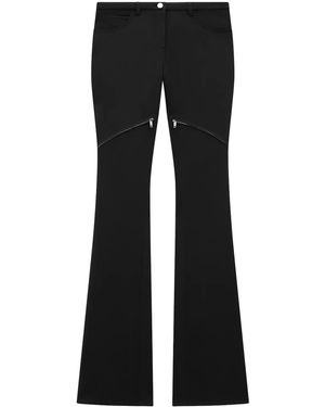 Courreges Pantaloni Ellipse A Vita Bassa - Nero