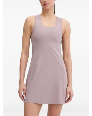 On Shoes Cut-Out Sleeveless Mini Dress - Purple