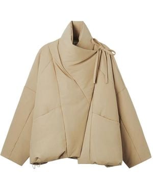 B+ AB Jack Met Gestrikt Detail En Lange Mouwen - Naturel