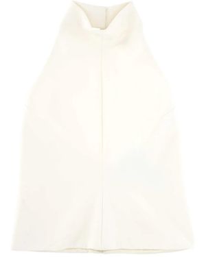 FEDERICA TOSI Top con cuello alto - Blanco