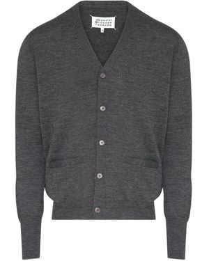 Maison Margiela Button Pocket Cardigan - Gray