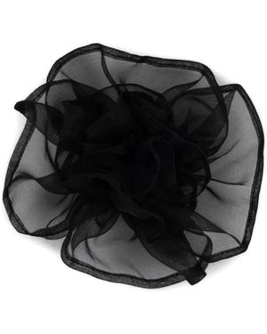 Hai Organza Flower Brooch - Black