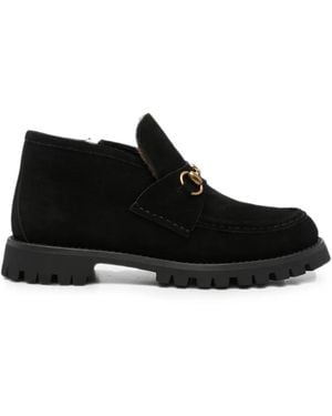SERGIO MORETTI FIRENZE Horsebit Boots - Black