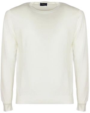 Drumohr Long-Sleeved Knit Cotton Jumper - White