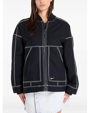 Nike Graphic Oversized Cargo Jacket - Black