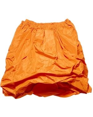 Prada Technical Taffeta Skirt - Orange