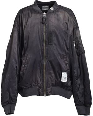 Maison Mihara Yasuhiro Veste Bomber À Fermeture Zippée - Noir