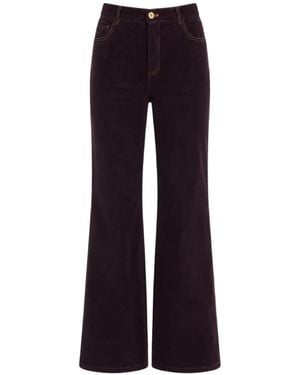 Antik Batik Tildo Corduroy Flared Trousers - Blue
