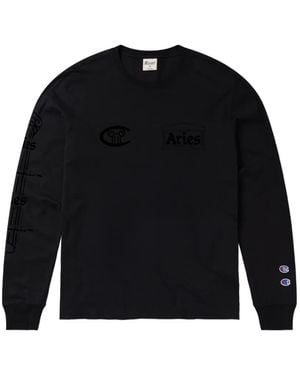 Champion X Aries Graphic-Print Sweatshirt - Black
