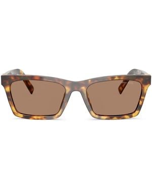 Miu Miu Square-Frame Sunglasses - Brown