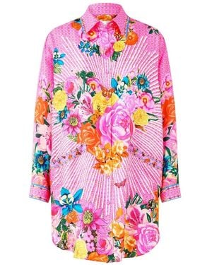 CAMILLA Túnica Illustration Nation - Blanco