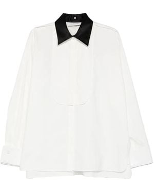 Lanvin Contrasting-Collar Shirt - White