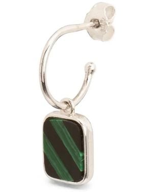 Wouters & Hendrix Malachite Onyx Mosaic Single Earring - White