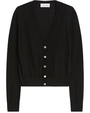 Sportmax Fein gestrickter Cardigan - Schwarz