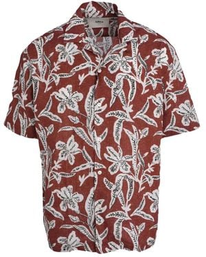 Altea Bart Hemd mit Blumen-Print - Rot