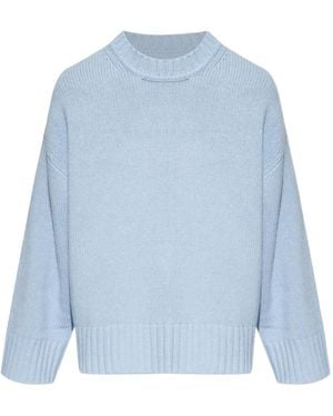 Samsøe & Samsøe Sakeiku Ribbed Crew-Neck Sweater - Blue