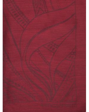 Alberta Ferretti Schal Mit Abstraktem Print - Rot