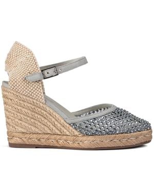 Le Silla Gilda Heeled Espadrilles - Grey
