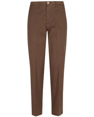 Briglia 1949 Button Straight Pants - Brown