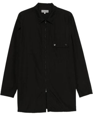 Yohji Yamamoto Zip-Fastening Flap-Pocket Shirt - Black