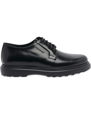 Stuart Weitzman Lace-Up Derby Shoes - Black