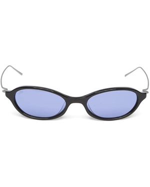 AKILA Reed Oval-Frame Sunglasses - White