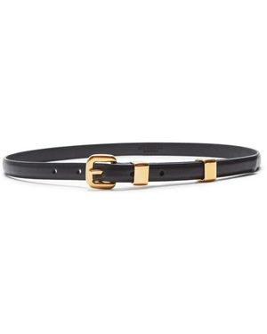 Brandon Maxwell Edythe Swirl Leather Belt in White | Lyst display picture 1
