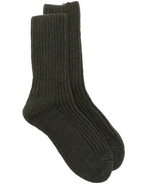 Baserange Fisherman's Knit Socks - Black