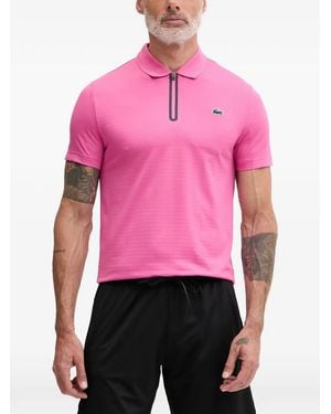 Lacoste Logo-Patch Tennis Polo Shirt - Pink