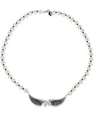 Palm Angels Wing-Pendant Necklace - Metallic