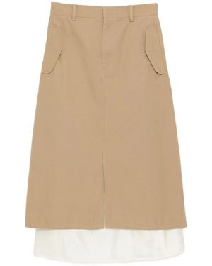 JNBY Layered Midi Skirt - Natural