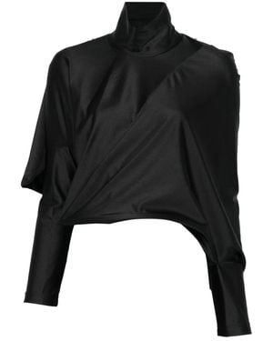 Junya Watanabe Haut À Design Asymétrique - Black