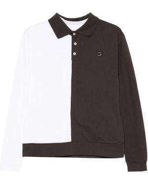 Coperni Trompe L'Oeil Demi Polo Shirt - Black