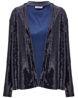 Ferragamo Sequin-Embellished Jacket - Blue