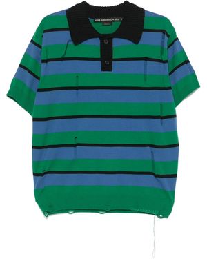 ANDERSSON BELL Gestreiftes Poloshirt - Grün