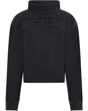 Philosophy Di Lorenzo Serafini Roll-Neck Sweatshirt - Blue