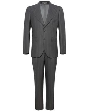 Franzese Collection Bugatti Pinstriped Suit - Grey