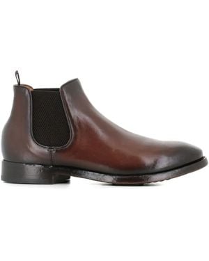 Officine Creative Leather Chelsea Boots - Brown