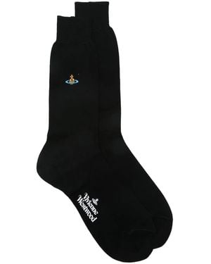 Vivienne Westwood Chaussettes Uni Colour Plain - Noir