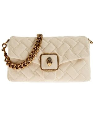 Kurt Geiger Sac En Cuir Matelassé À Chaîne - Natural