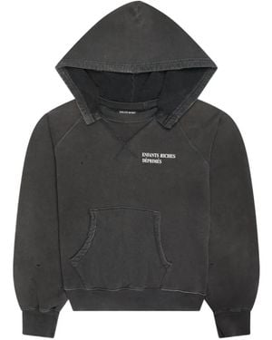 Enfants Riches Deprimes Erd Logo Raglan-Sleeve Hoodie - Black