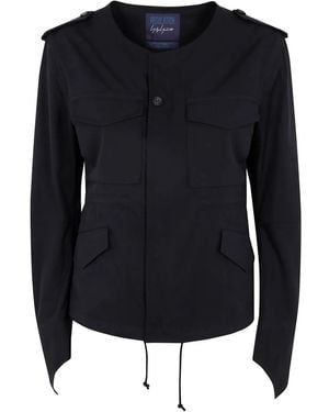 Yohji Yamamoto ノーカラージャケット - ブルー