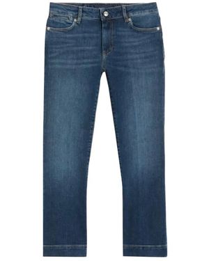 Sportmax Whiskering-Effect Jeans - Blue