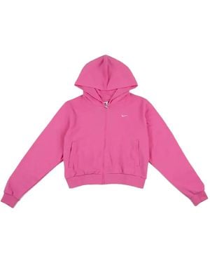 Nike Sudadera con capucha y cremallera - Rosa
