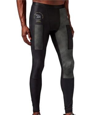Reebok Logo-Print Compression Leggings - Black