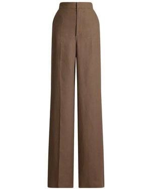 Ralph Lauren Dean Ii Palazzo Trousers - Brown